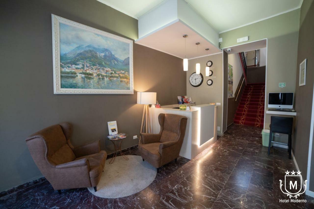 Hotel Moderno Lecco Luaran gambar